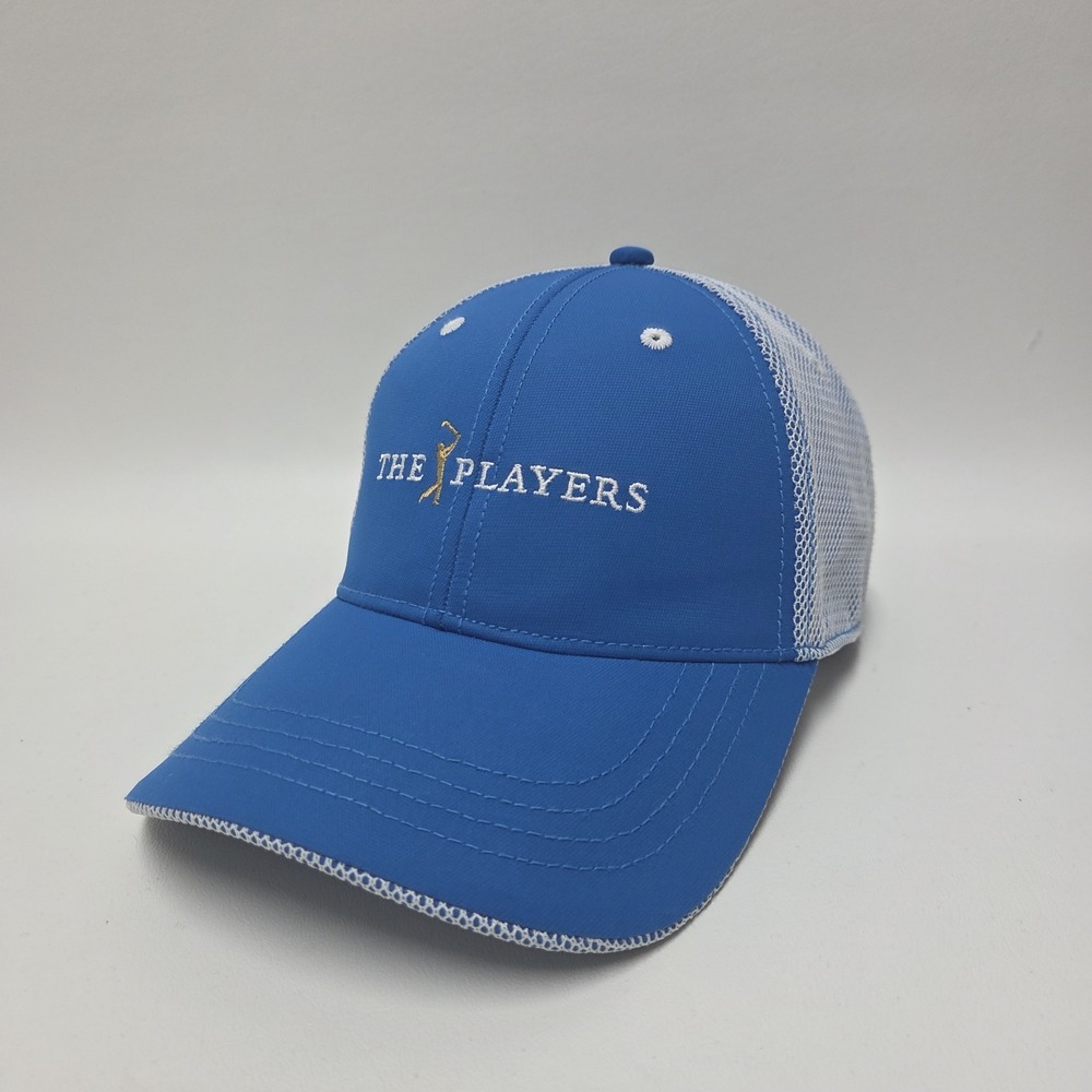 The Players Hat Adult Blue Golf Cap Ahead Performance TPC Sawgrass